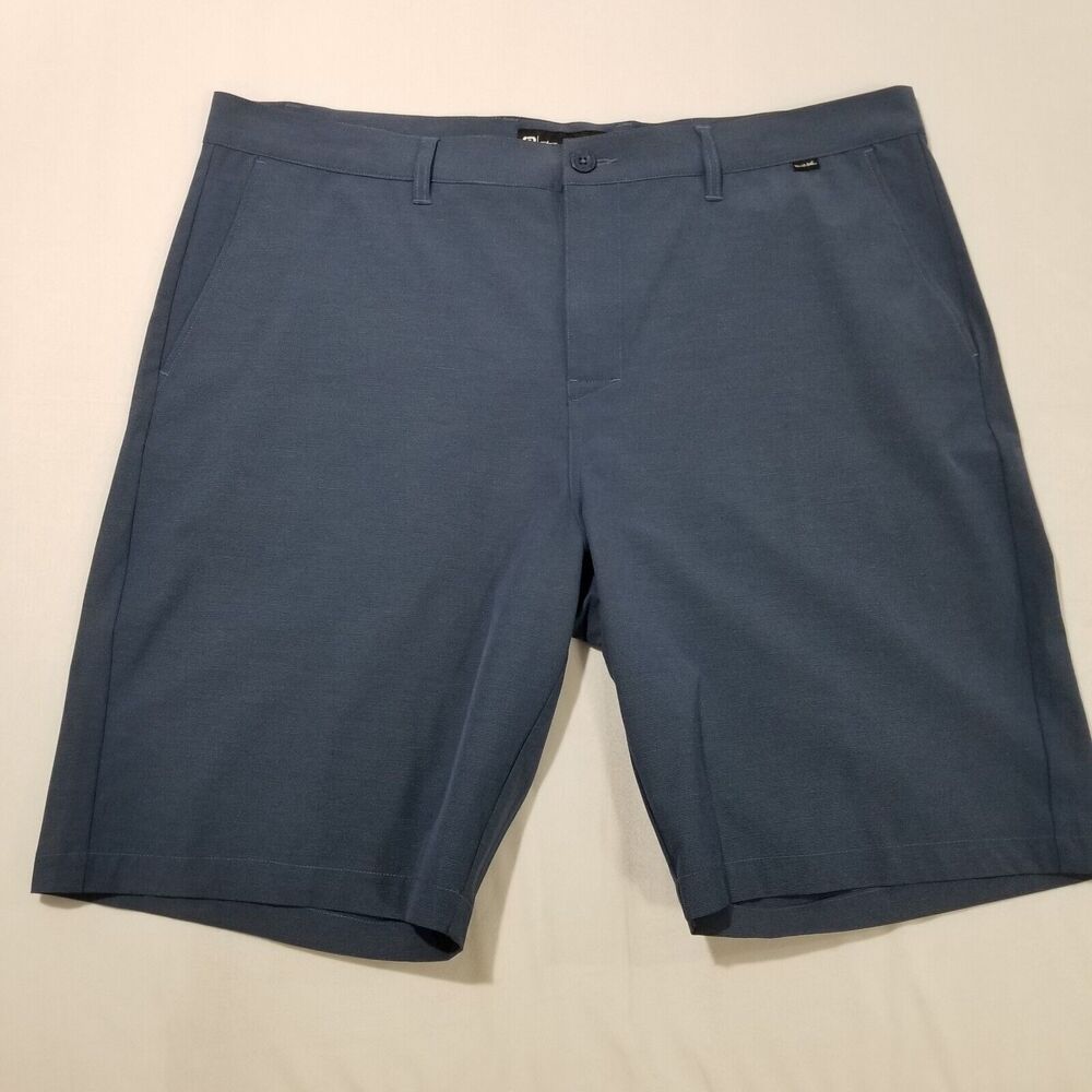 Travis Mathew Shorts 40 Beck Performance Golf Stretch Blue Nights Indigo Hybrid